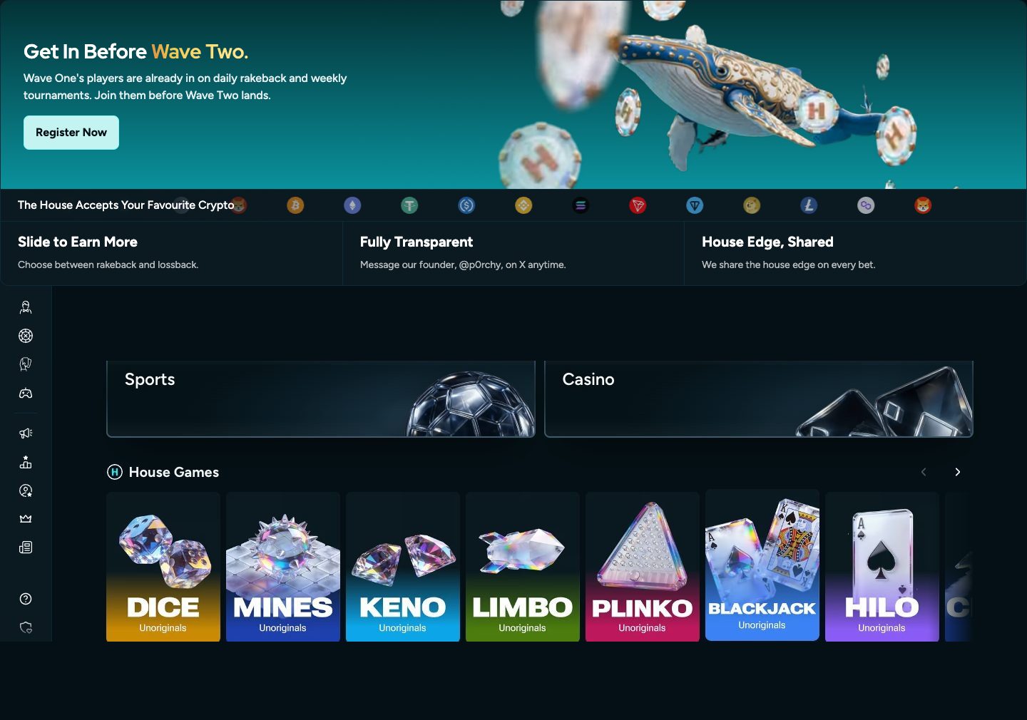 Launching the industry’s largest acquisition campaign — Homepage banner
