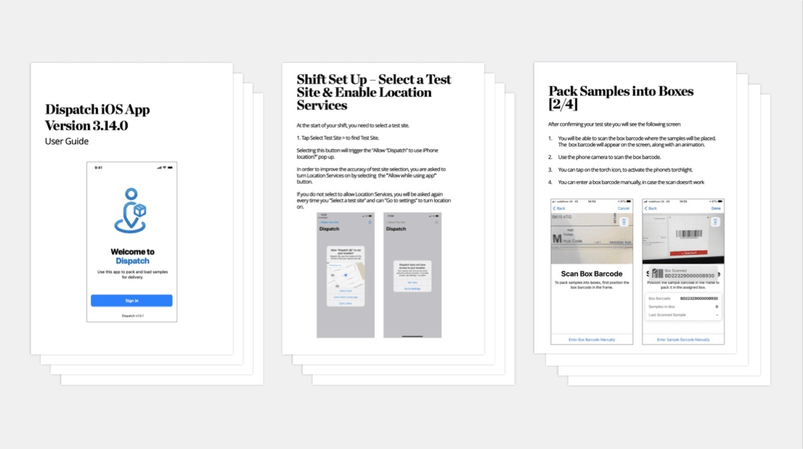 User guides supporting the nationwide rollout.